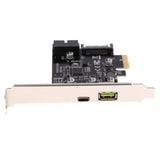 1-Port USB3.1 Type-C Interface PCI-E Extension Card With 1-Port Fast Charge Black - Aladdin Shoppers