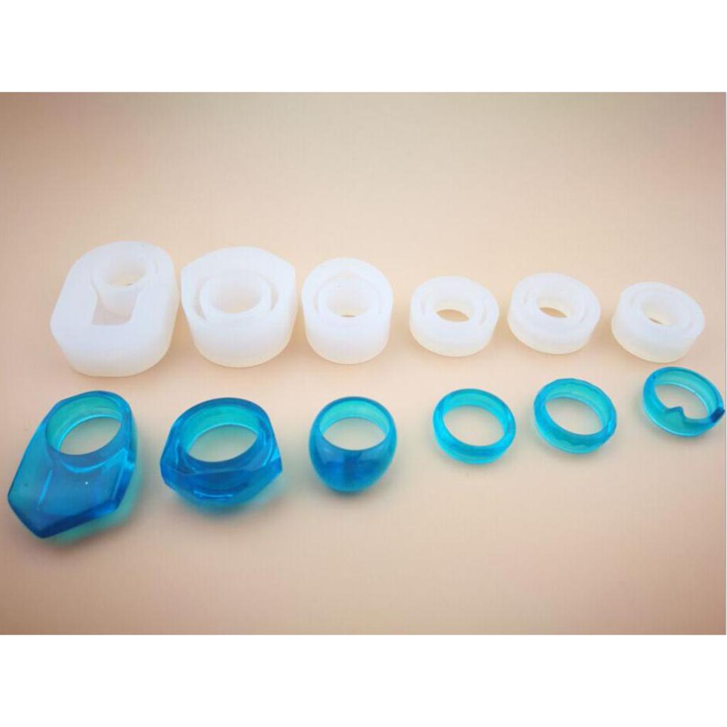 1 Set / 18pcs DIY Assorted Ring Shapes Sugar Craft Silicone Moulds Cake Decor Baking Accessory Chocolate Soap Molds 3D - Aladdin Shoppers