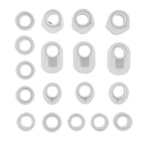 1 Set / 18pcs DIY Assorted Ring Shapes Sugar Craft Silicone Moulds Cake Decor Baking Accessory Chocolate Soap Molds 3D - Aladdin Shoppers