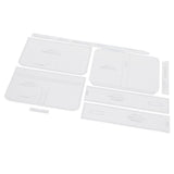 1 Set Sewing Tool Ppack of 8 Clear Acrylic Shoulder Bag Stencil Template Set for Leather Crafts - Aladdin Shoppers