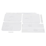1 Set Sewing Tool Ppack of 8 Clear Acrylic Shoulder Bag Stencil Template Set for Leather Crafts - Aladdin Shoppers