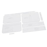 1 Set Sewing Tool Ppack of 8 Clear Acrylic Shoulder Bag Stencil Template Set for Leather Crafts - Aladdin Shoppers