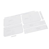 1 Set Sewing Tool Ppack of 8 Clear Acrylic Shoulder Bag Stencil Template Set for Leather Crafts - Aladdin Shoppers