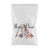 Maxbell 10 in 1 Multifunction Charger Adapter Cable Support XT60 XT90 EC5 JST FUTABA JR Balanced Charge Plug Wire Set 39cm Length