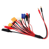 10 in 1 Multifunction Charger Adapter Cable Support XT60 XT90 EC5 JST FUTABA JR Balanced Charge Plug Wire Set 39cm Length - Aladdin Shoppers