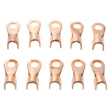 10 Pieces 200A Open Cable Wire 10.2mm Terminal Connector Copper Lugs Kits - Aladdin Shoppers