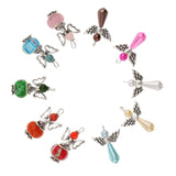 10 Pieces Assorted Antique Silver Wing Dancing & Butterfly Wings Angel Charms Beads Dangle Pendants For DIY Bracelet Necklace Craft Findings - Aladdin Shoppers