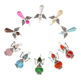 10 Pieces Assorted Antique Silver Wing Dancing & Butterfly Wings Angel Charms Beads Dangle Pendants For DIY Bracelet Necklace Craft Findings - Aladdin Shoppers