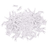100 Pieces 25mm Plain White Mini Wooden Clips Wooden Clothespins Photo Paper Peg Pin Craft Clips for Wedding Home Decoration Photo Wall DIY - Aladdin Shoppers