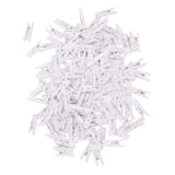 100 Pieces 25mm Plain White Mini Wooden Clips Wooden Clothespins Photo Paper Peg Pin Craft Clips for Wedding Home Decoration Photo Wall DIY - Aladdin Shoppers