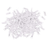 100 Pieces 25mm Plain White Mini Wooden Clips Wooden Clothespins Photo Paper Peg Pin Craft Clips for Wedding Home Decoration Photo Wall DIY - Aladdin Shoppers