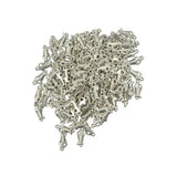 100 Pieces Alloy Nautical Fish Bone Necklace Pendant Connector DIY Craft Supplies - Aladdin Shoppers
