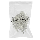 100 Pieces Alloy Nautical Fish Bone Necklace Pendant Connector DIY Craft Supplies - Aladdin Shoppers