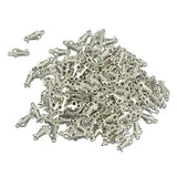 100 Pieces Alloy Nautical Fish Bone Necklace Pendant Connector DIY Craft Supplies - Aladdin Shoppers