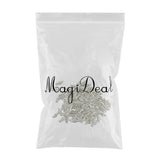 100 Pieces Alloy Nautical Fish Bone Necklace Pendant Connector DIY Craft Supplies - Aladdin Shoppers