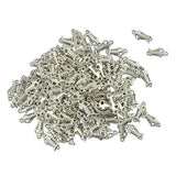 100 Pieces Alloy Nautical Fish Bone Necklace Pendant Connector DIY Craft Supplies - Aladdin Shoppers