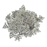 100 Pieces Hot Jewelry Findings Tibetan Silver Filigree Hollow Out Christmas Hat Charms Pendants DIY Jewelry - Aladdin Shoppers