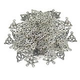 100 Pieces Hot Jewelry Findings Tibetan Silver Filigree Hollow Out Christmas Hat Charms Pendants DIY Jewelry - Aladdin Shoppers