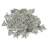 100 Pieces Hot Jewelry Findings Tibetan Silver Filigree Hollow Out Christmas Hat Charms Pendants DIY Jewelry - Aladdin Shoppers