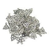 100 Pieces Hot Jewelry Findings Tibetan Silver Filigree Hollow Out Christmas Hat Charms Pendants DIY Jewelry - Aladdin Shoppers