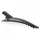 Maxbell 10 Pcs Single Prong Alligator Pinch Clips w/ Teeth for Hair Bows Corker Black