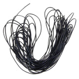Maxbell 1.5mm 10m Round Genuine Leather Cord String Thread - Black