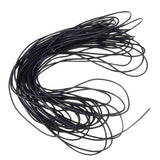 Maxbell 1.5mm 10m Round Genuine Leather Cord String Thread - Black