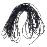 Maxbell 1.5mm 10m Round Genuine Leather Cord String Thread - Black