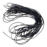 Maxbell 1.5mm 10m Round Genuine Leather Cord String Thread - Black