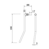 Maxbell Electric Guitar Tremolo System Arm Whammy Bar Black