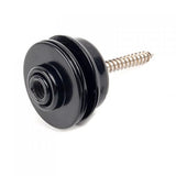 Maxbell Flat Head Chrome Strap Lock for Electric Guitar Bass - Black