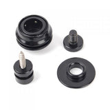 Maxbell Flat Head Chrome Strap Lock for Electric Guitar Bass - Black