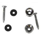 Maxbell 2 x Chromeplated Strap Lock for Electric Acoustic Guitar Bass