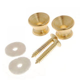 Maxbell 2 x Gilded Strap Lock for Electric Acoustic Guitar Bass