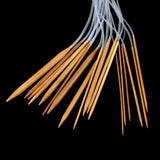 Maxbell 14 Sizes 2.0mm-6.5mm 60cm Bamboo Circular Knitting Needles