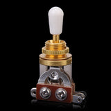 Maxbell 3-way Toggle Switch for Les Paul Electric Guitar - Golden w/ Cream Tip