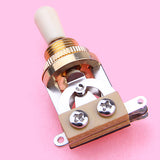 Maxbell 3-way Toggle Switch for Les Paul Electric Guitar - Golden w/ Cream Tip