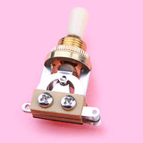 Maxbell 3-way Toggle Switch for Les Paul Electric Guitar - Golden w/ Cream Tip