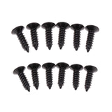 Maxbell 12pcs Pickguard Screws for Guitar Fender Strat Tele - Black