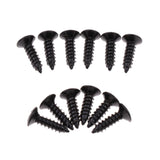 Maxbell 12pcs Pickguard Screws for Guitar Fender Strat Tele - Black