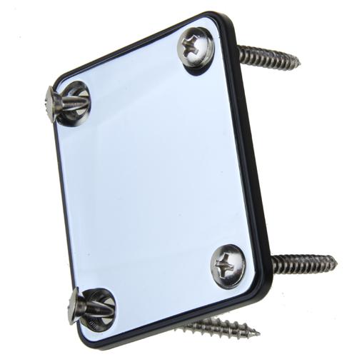 Maxbell Chrome Neck Plate w/ Screws For Fender Strat Electric Guitar