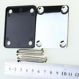 Maxbell Chrome Neck Plate w/ Screws For Fender Strat Electric Guitar