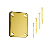 Maxbell Gold Neck Plate w/ Screws For Fender Strat Electric Guitar