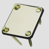 Maxbell Gold Neck Plate w/ Screws For Fender Strat Electric Guitar