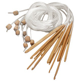 Maxbell 12 Sizes Afghan Tunisian Carbonized Bamboo Crochet Hooks 3.0-10.0mm
