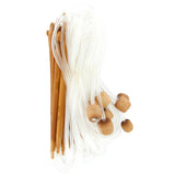Maxbell 12 Sizes Afghan Tunisian Carbonized Bamboo Crochet Hooks 3.0-10.0mm