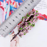Maxbell 20pcs Scenery Landscape Train Model Trees w/ Pink and Green Flowers Scale 1/200