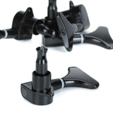 Maxbell 2 Pairs Black String Tuning Pegs Machine Heads for Electric Bass 2L + 2R