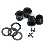 Maxbell 2 Pairs Black String Tuning Pegs Machine Heads for Electric Bass 2L + 2R