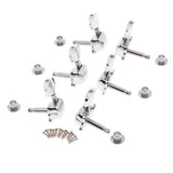 Maxbell 3 Pairs Semiclosed Guitar String Tuning Pegs Tuners Machine Heads 3L + 3R